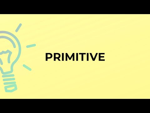 प्रिमिटिव शब्द का अर्थ क्या है?