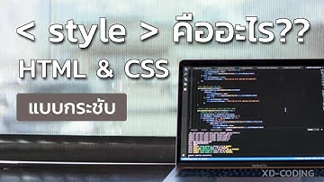 มารู้จักแท็ก " style " ใน HTML & CSS แบบกระชับ!!