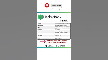 HackerRank has announced their off campus internship and full time role for freshers. #jobs #shorts