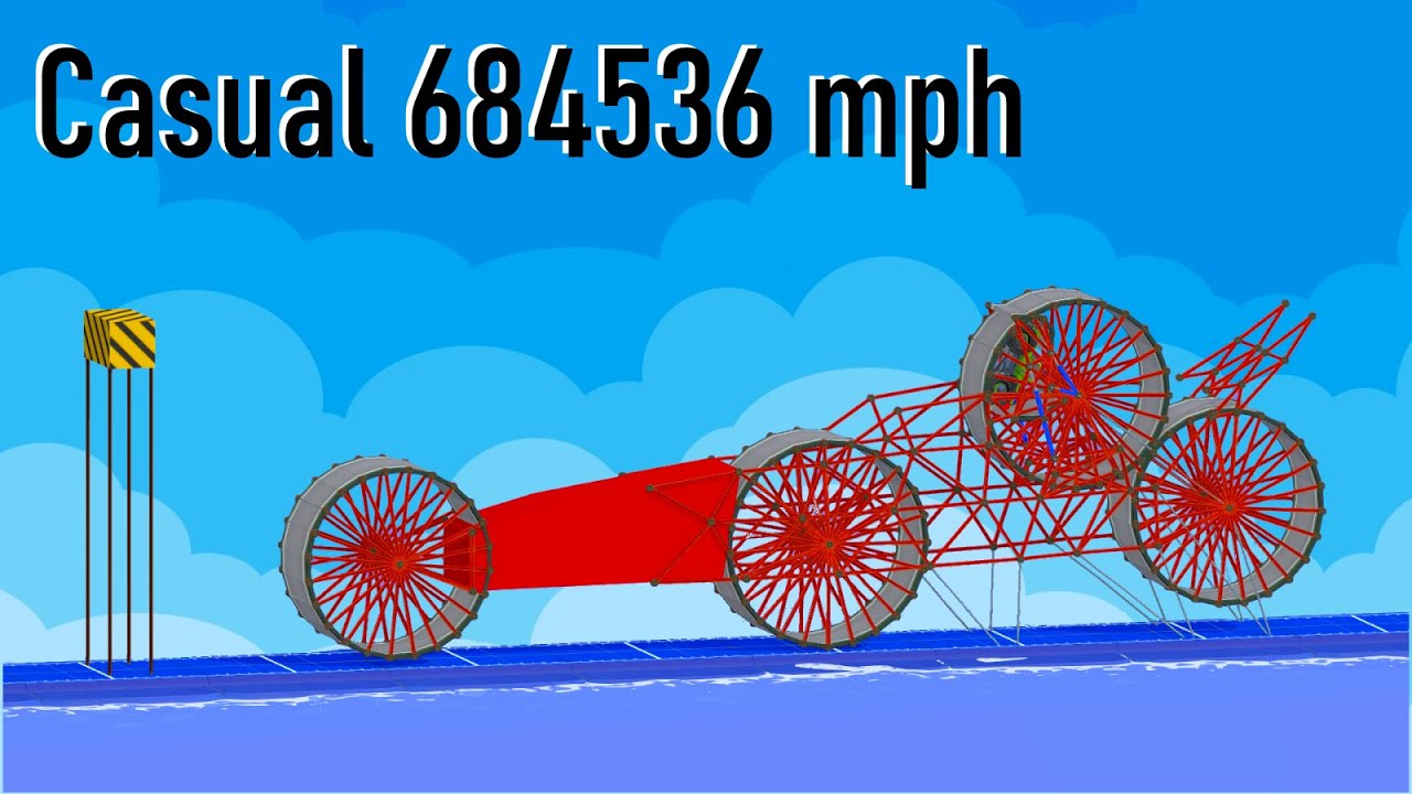 Setting the Land Speed Record in Poly Bridge 3