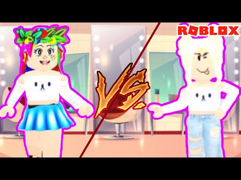 Roblox - GAROTA ARCO-ÍRIS vs GAROTA KAWAII (Batalha de Looks