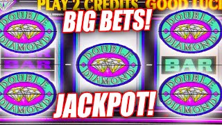 DOUBLE DIAMOND 5 LINE VERSION IN THE HIGH LIMIT ROOM JACKPOT WIN