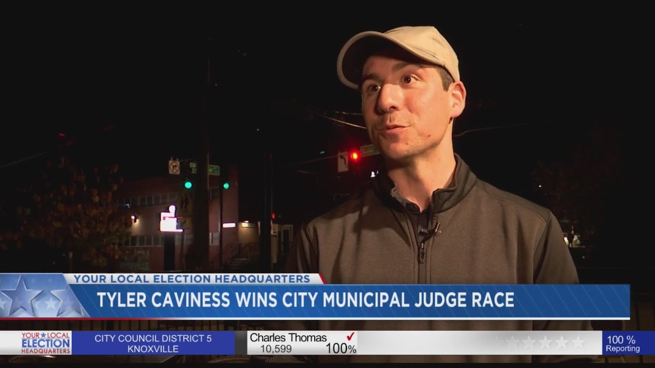 Tyler Caviness wins Knoxville municipal judge race - YouTube