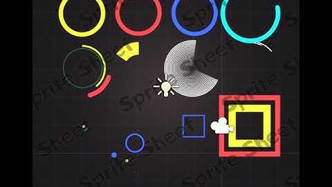 Loading Bar Shape Animations Sprite Sheet