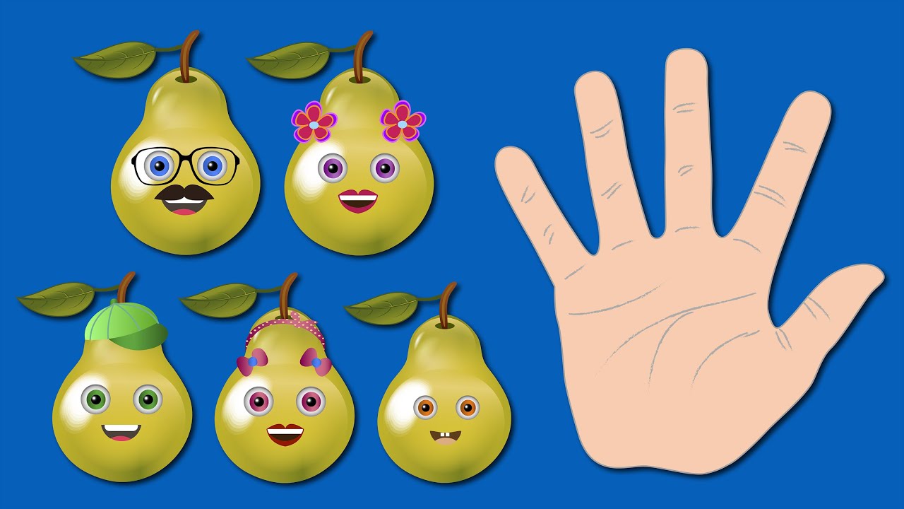 Pear Finger Family Nursery Rhymes for Children - YouTube