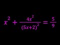 A rational equation