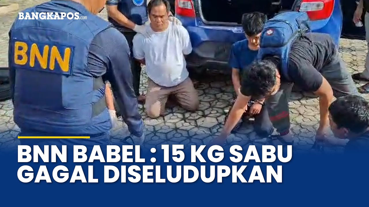 BNN Provinsi Bangka Belitung Gagalkan Penyelundupan Sabu 15 Kilogram