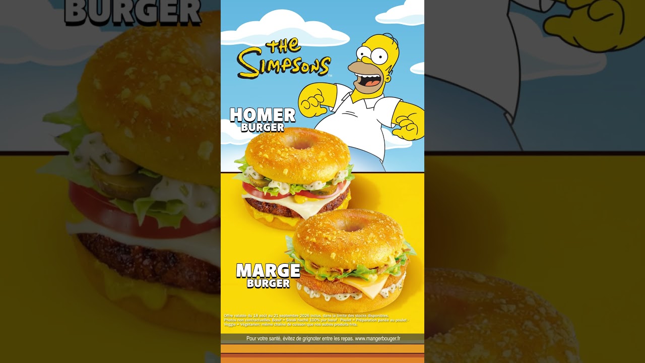 Les Donut Burgers inspirés des Simpsons™ sont là !