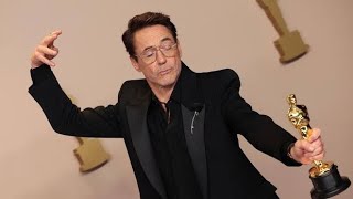 Robert Downey Jr. wins 1st Oscar for ‘Oppenheimer' and thanks his ‘terrible childhood'