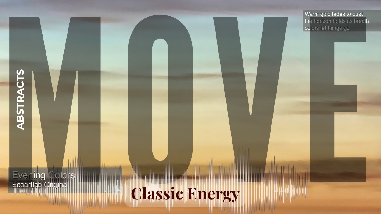 Move - Classic Energy with Abstract Art | Colors · Ecoartlab Original & others