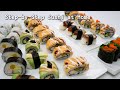 How to: Step-by-Step Sushi at Home |从米到卷的 详细寿司制作记录|壽司|在家做寿司的百科全书|6种基础寿司做法|壽司製作教學