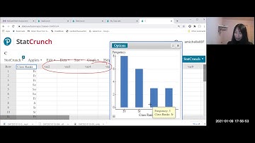 StatCrunch: Pareto Chart