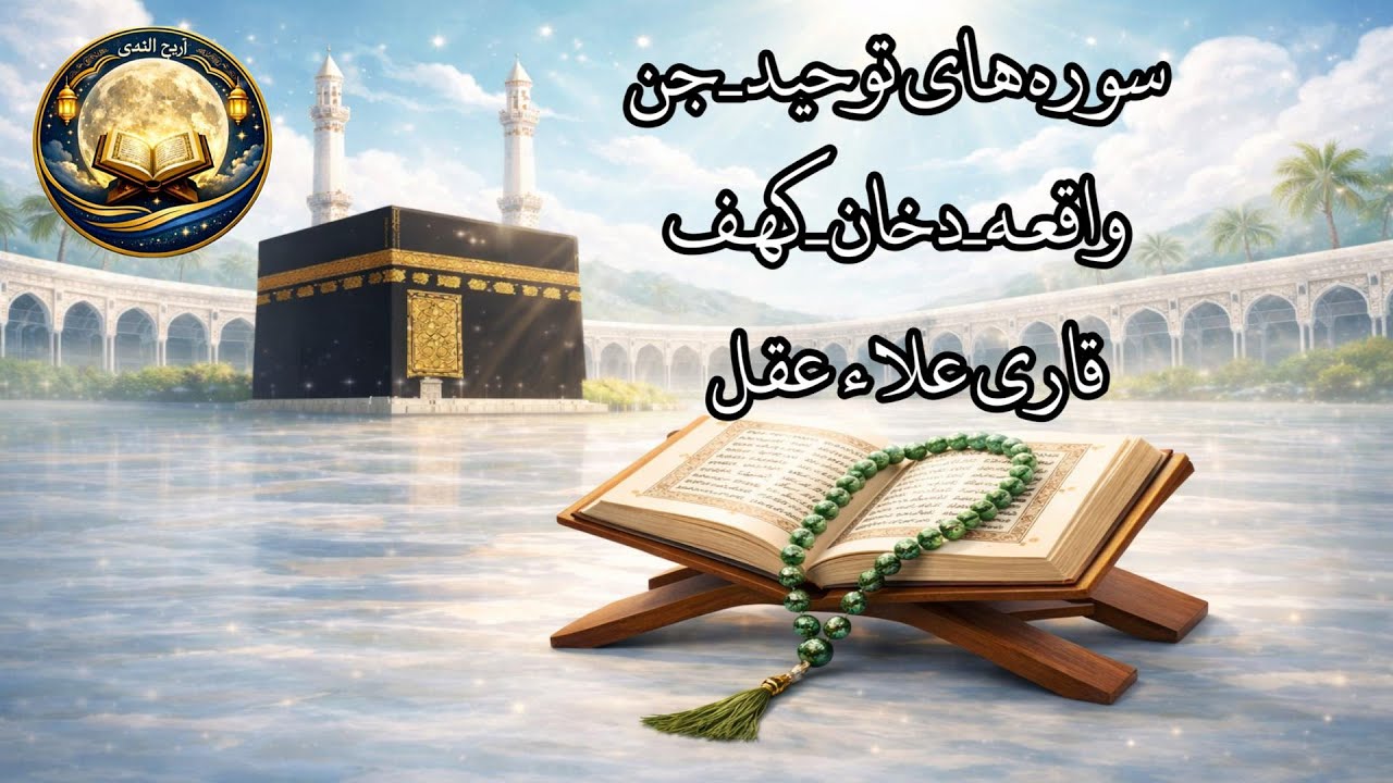 سوره‌های توحید، جن، واقعه، دخان و کهف || علا عقل|| Al-Ikhlas ،Al-Jinn، Al-Waqiah، Ad-Dukhan، Al-Kahf
