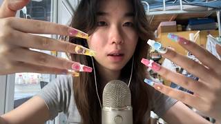 Long Nail Tapping &amp; Scratching ♡ Mic Scratching Blue Yeti