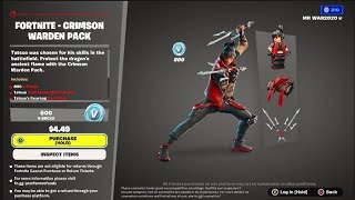 New FORTNITE C5 S3 "Crimson Warden Pack"  100% worth it! **👇FREE GIVEAWAY👇**