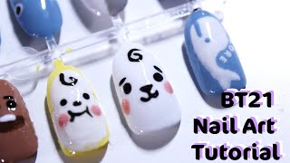 [BTS 방탄소년단] BT21 Nails 💅 Cute &amp; Easy ✨