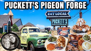 HOW GOOD IS PUCKETTS PIGEON FORGE BBQ? TENNESSEE SOUTHERN SMOKIES FOOD! MUST SEE DEEP FRIED BROWNIE