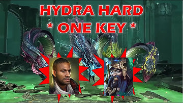 How To Kill Hydra In ONE KEY (Rotation 1 - Hard) | Raid Shadow Legends