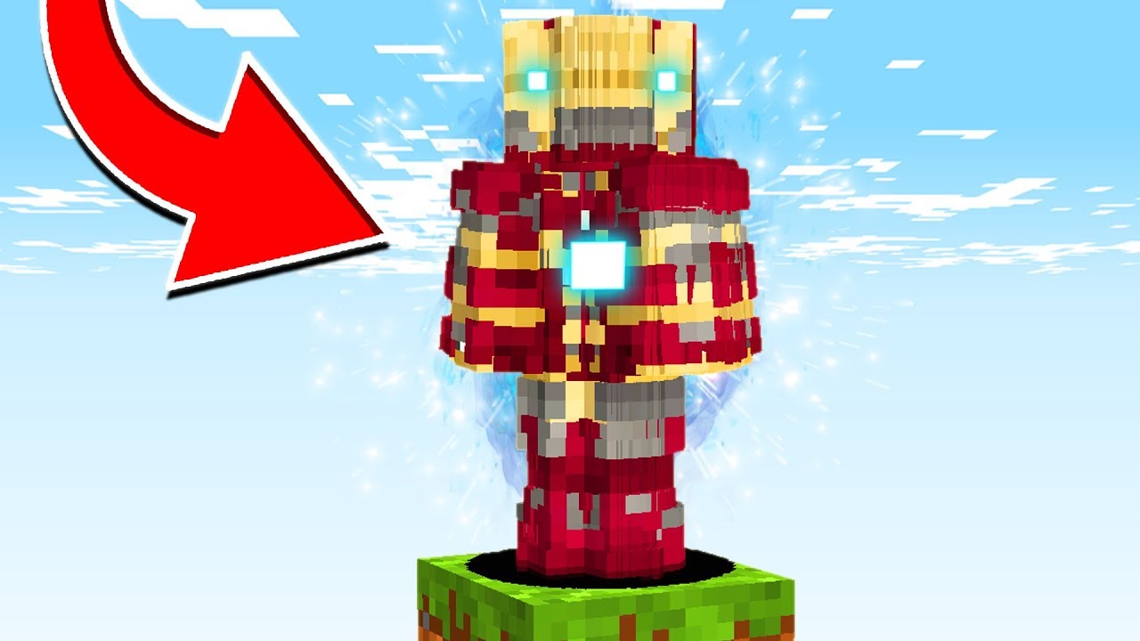 100 IRON MANS Vs ONE BLOCK IN MINECRAFT YouTube