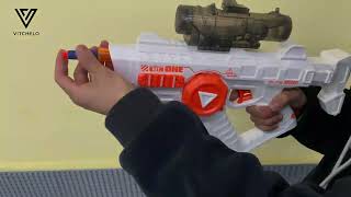 Gel Ball Blaster Gun 3-in-1 - White @vitchelogear
