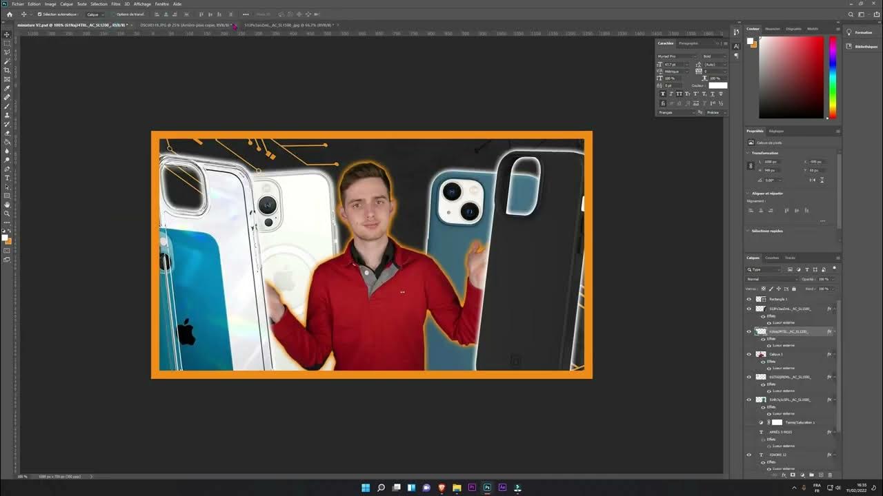 Photoshop comment inverser une image horizontalement tuto fr