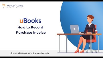 How to record Purchase Invoice in uBooks -  English