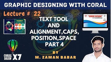 Learn Corel Draw in urdu/hindi Part 22 -  Alignment, Caps,Position | By Zaman Babar | SSTLab