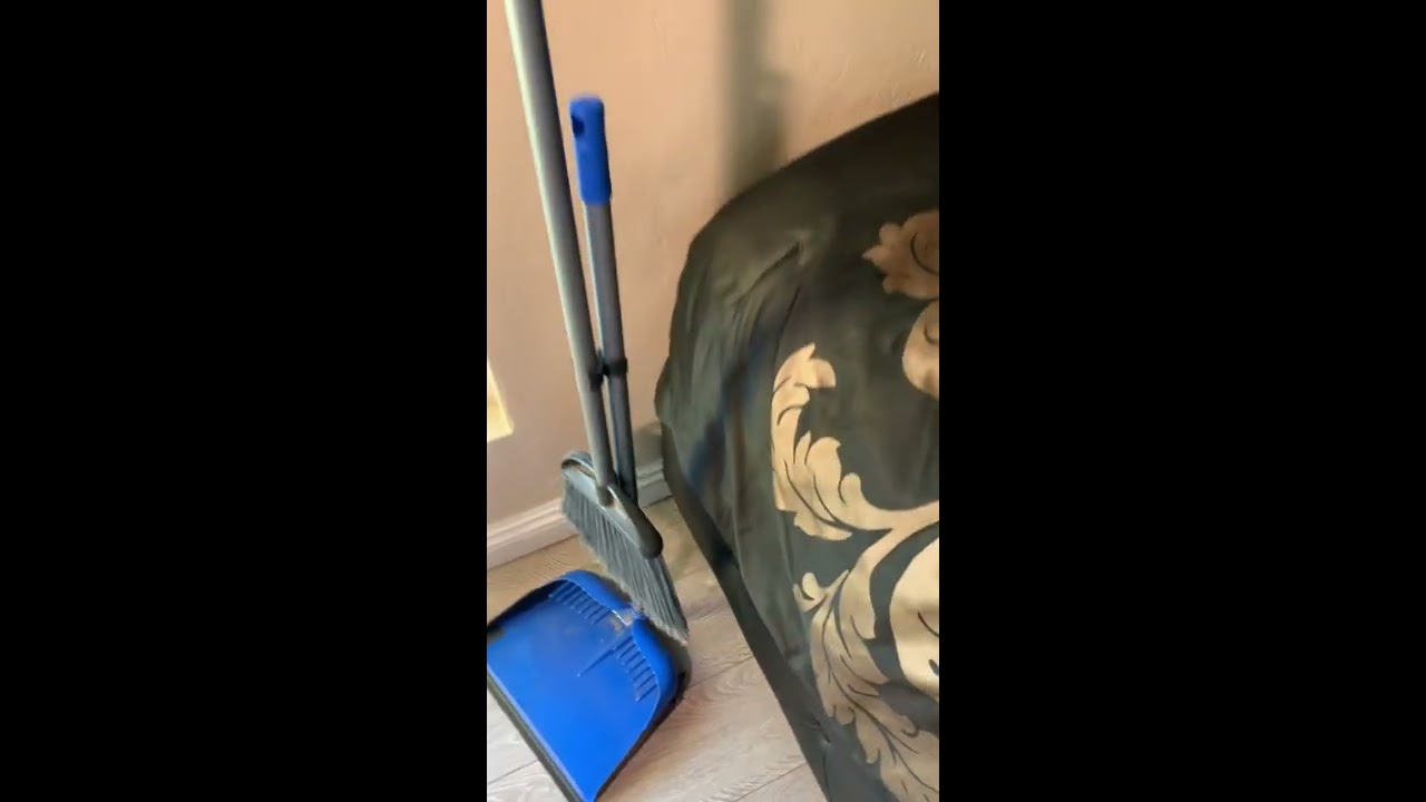 Walmart Great Value Lobby Broom & Dustpan Kit BASIC REVIEW after using it for 1 Year!