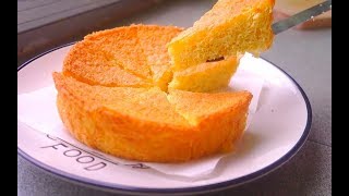 【海綿蛋糕】簡單的做法，少油少糖更健康，蛋糕蓬松口感細膩 