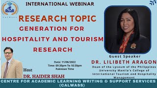 Research Topic Generation For Hospitality and Tourism Research