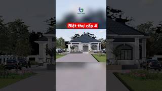 Biệt thự cấp 4 mái Thái #nhadep #vairalvideo #home #architecture