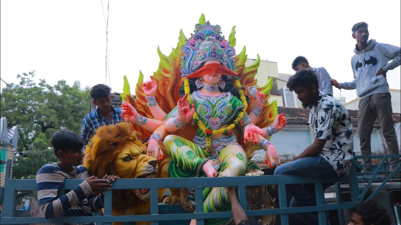 Durga Mata Aagman 2021 | Durga mata Idols Transporting 2021 | Sunder kalakar Durga Idols 2021