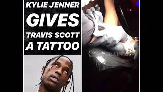 Kylie Jenner give Travis Scott a tattoo