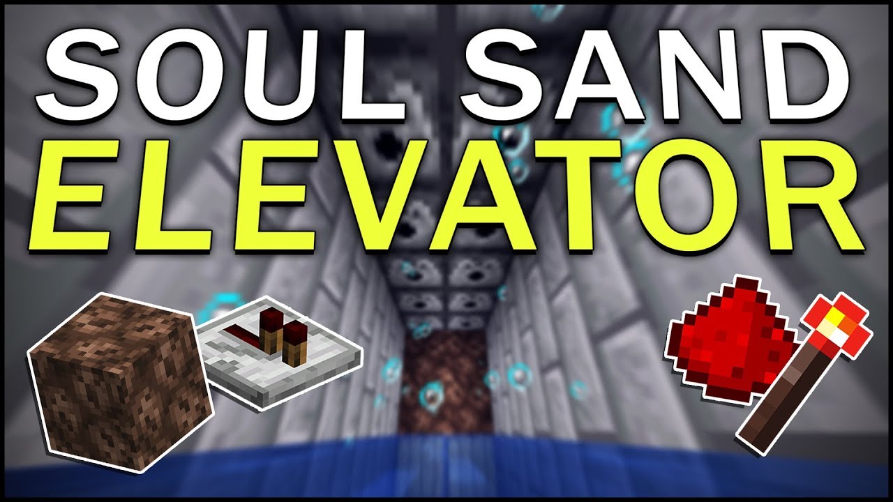 BUILDING A SOUL SAND WATER ELEVATOR! - Minecraft #15