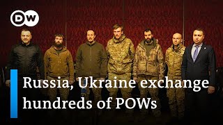 Russia, Ukraine exchange almost 300 prisoners, including Azovstal & foreign fighters | DW News