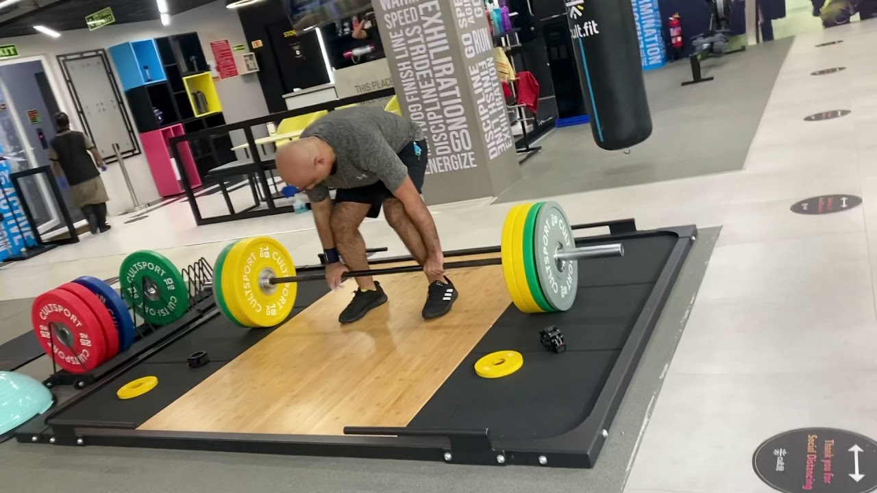 Dead lift of 110 Kgs or 242.5 pounds