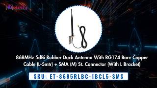 868MHz 5dBi Rubber Duck Antenna | LoRa & IoT Solution #868mhz #iotdevices #wirelessnetworking