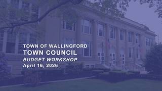 Town Council - Budget Workshop - Thursday, April 16, 2026