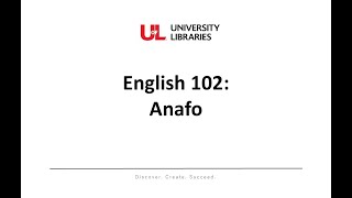 English 102 - Anafo