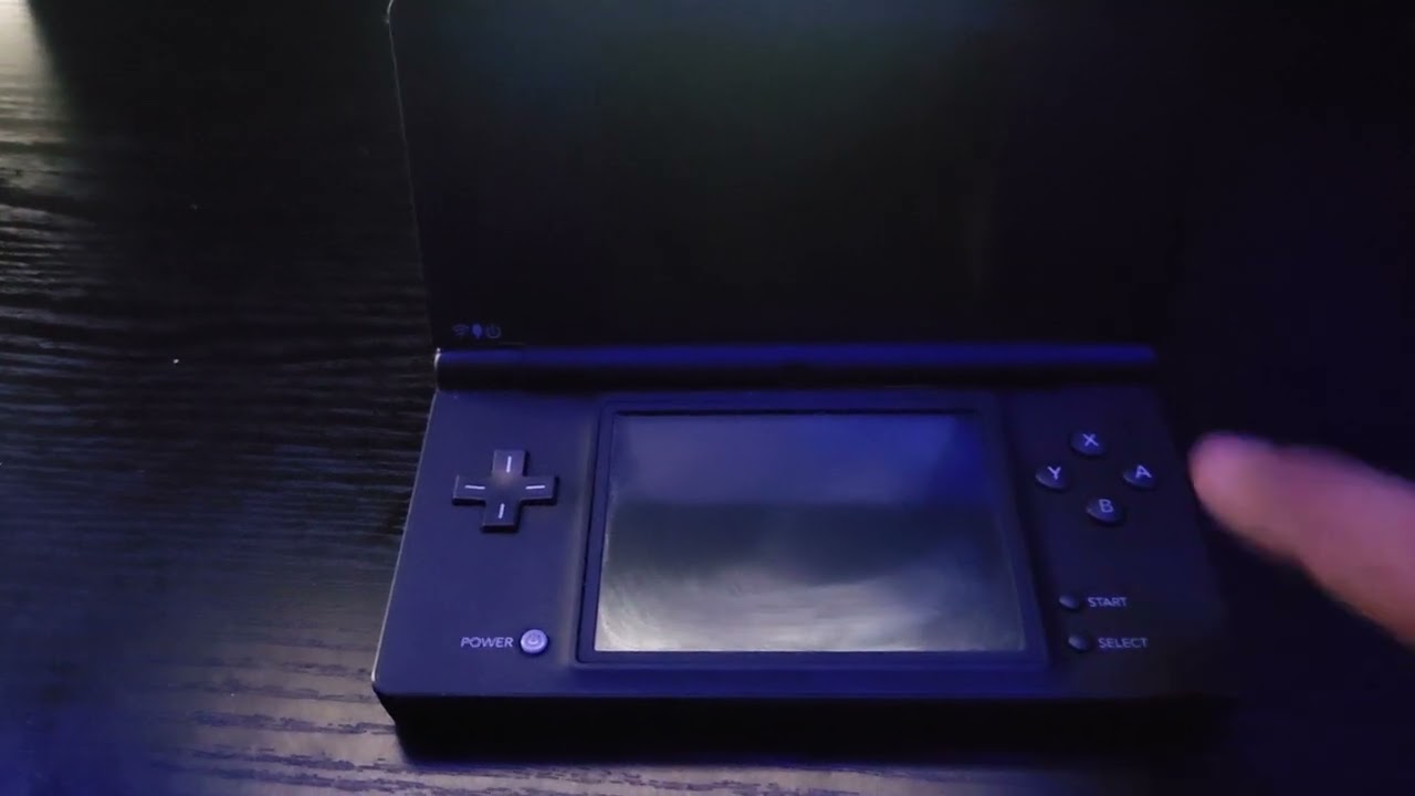 Pressing X button on a Nintendo DSI