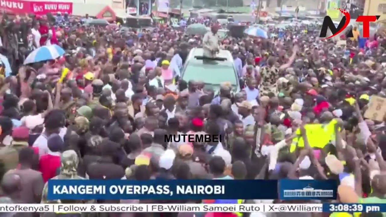 DRAMA ERUPTS IN PRES RUTO RALLY IN KANGEMI SEE WHAT HAPPENED!!