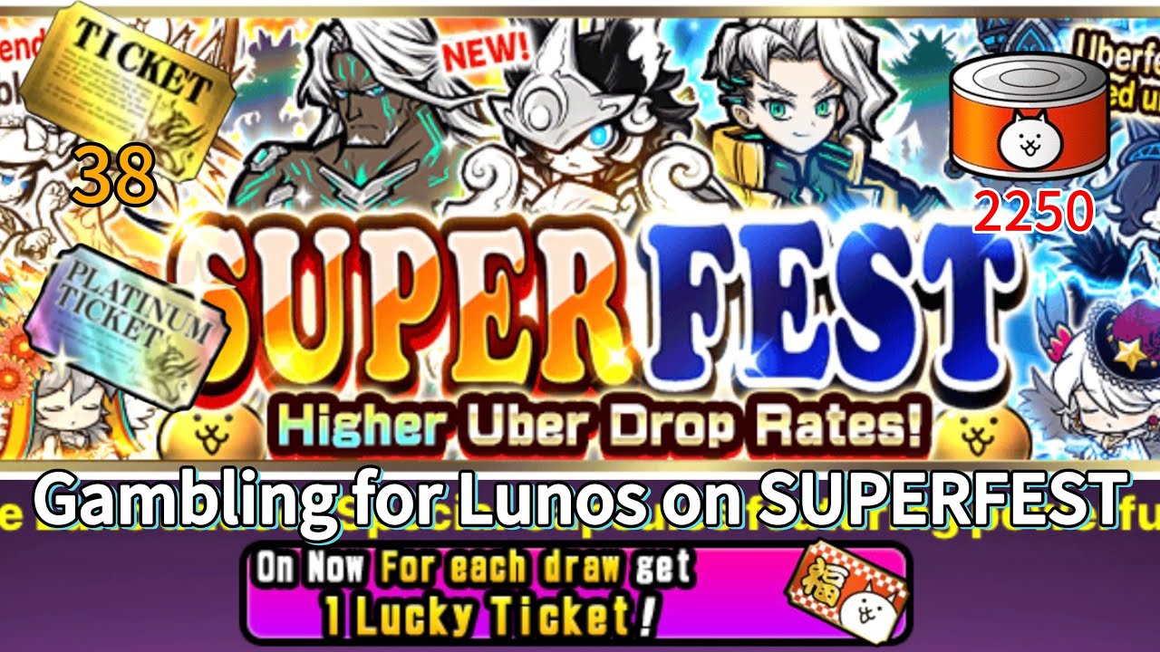 LUNOS OR BUST: GAMBLING FOR THE BEST CAT IN BATTLE CATS (Arguably).
