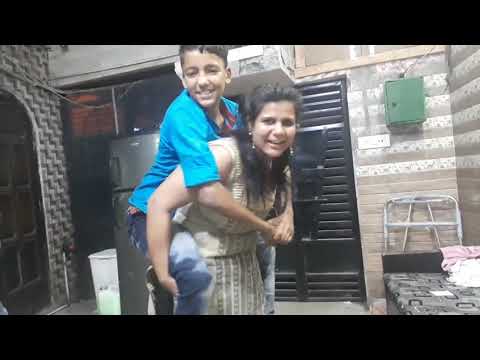 Piggyback ride and front lift son with mom 2019 funny video