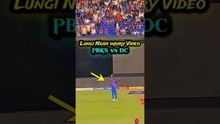 Lungi Ngidi Injury vs PBKS 🥶 DC player injured 🤯😱🌪️ #sportstathya #sportstathya