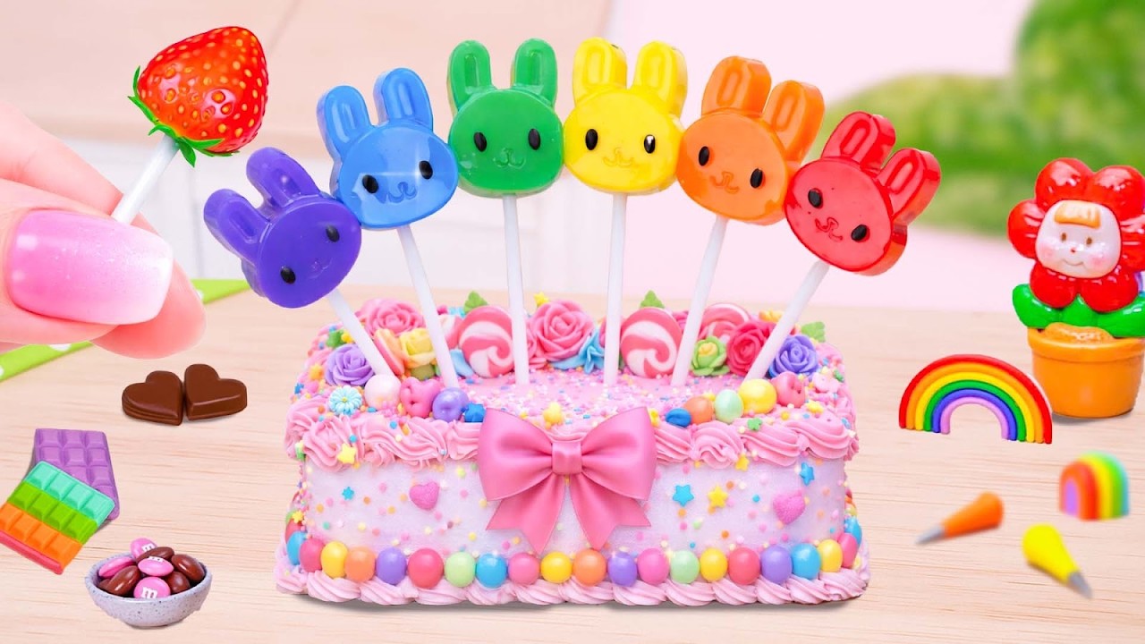 Gelatina Coelhinho Arco-Íris 🐰🌈 Doce e Encantadora ✨ Cake Wish