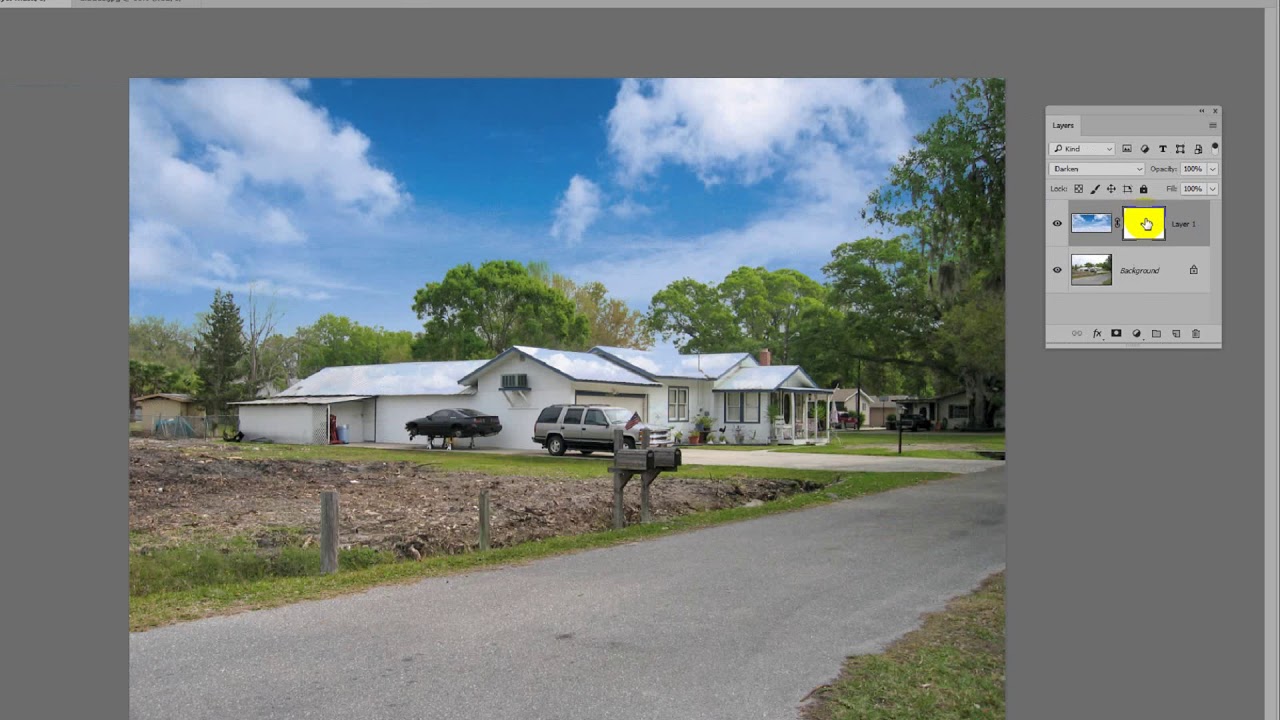 Replace a Bland Sky - 10 Minute Photoshop Tip by Mike McNaughton