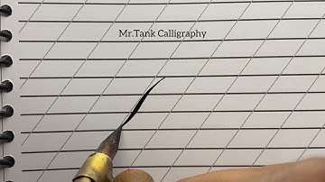 Copperplate calligraphy real-time video