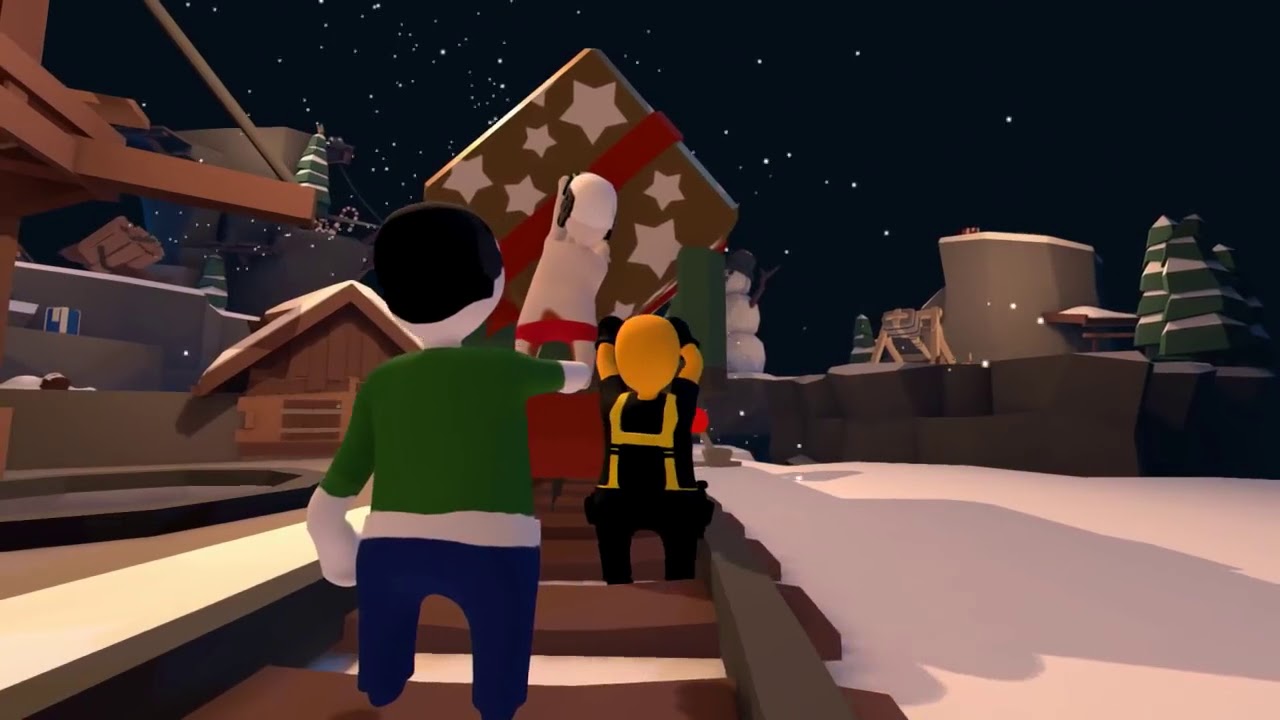 VanossGaming - Human Fall Flat Funny Moments   Delivering Presents With a Busted Train!