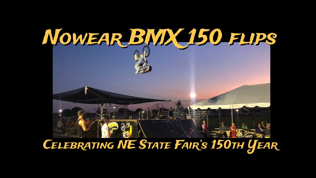 Nowear BMX Stunt Team performs 150 flips to celebrate Nebraska State Fair's 150th Year