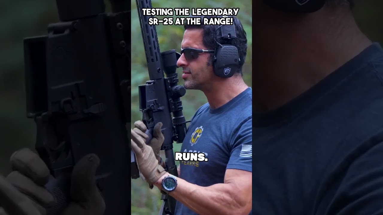 Тестируем легендарный SR25 на полигоне!